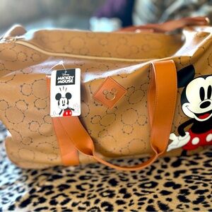 Disney Mickey Mouse 20” Duffel Travel Overnight Weekender Bag w/ Wheels